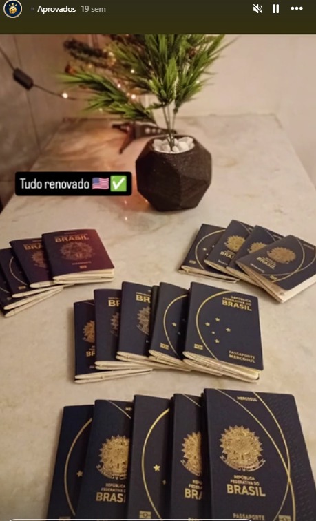 Passaportes renovados